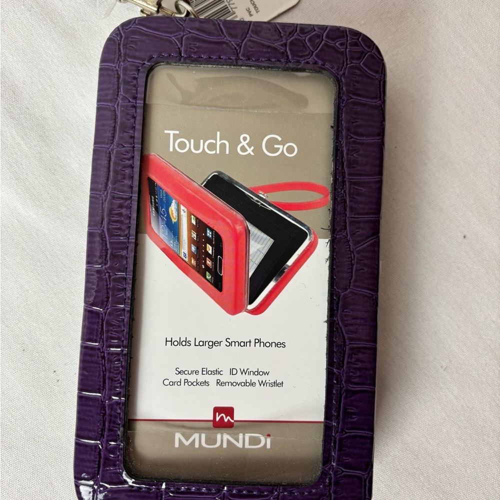 NWT Mundi Touch & Go Purple Smartphone Wallet Case